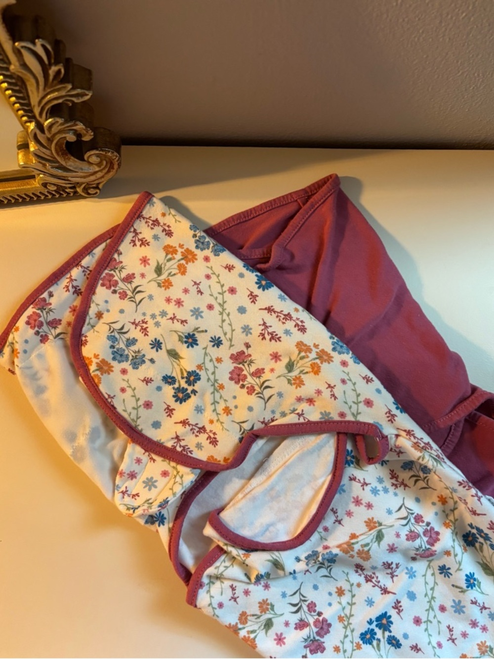 Pink and Floral Print Sleep Sacks